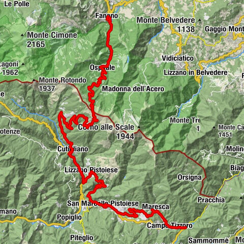 San Giuseppe - Capanno Tassoni - Poggio del Balzo - Pontepetri