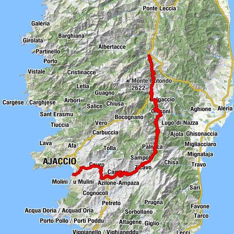 Porette - Église Saint-Jean - Col Saint-Georges - Porticcio