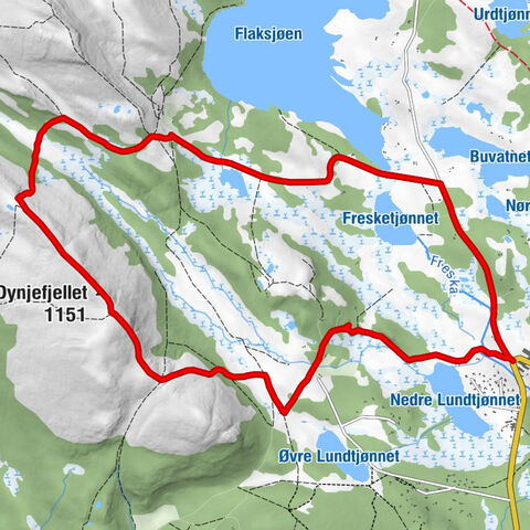 Ringebu - Dynjefjellet - Vesle Granhaugen