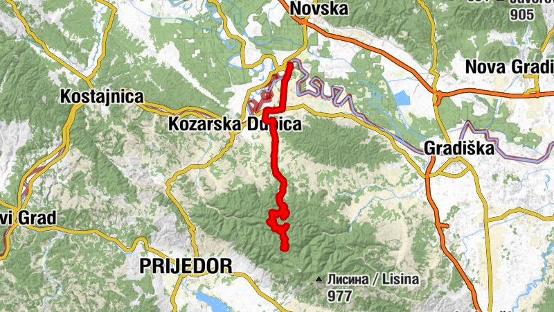 Mrakovica - Vojskova - Banjci - Donja Gradina