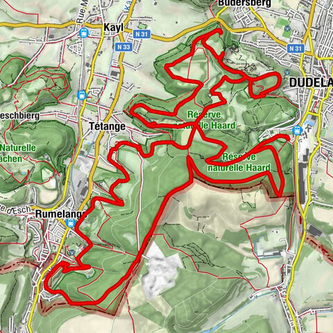 Dudelange - Rumelange - Tétange - Kayl