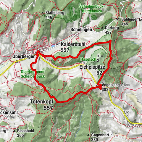 Weinstube Mondhalde - Totenkopf - Eichelspitze - Oberbergen