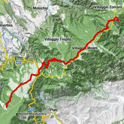 Ciminà - Passo Cancello - Villaggio Moleti - Oppido Mamertina