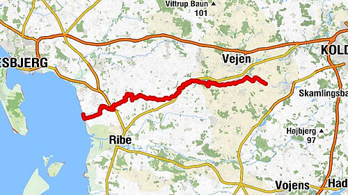 Esbjerg Kommune - Vilslev Spang - Kongeådal - Vejen Kommune