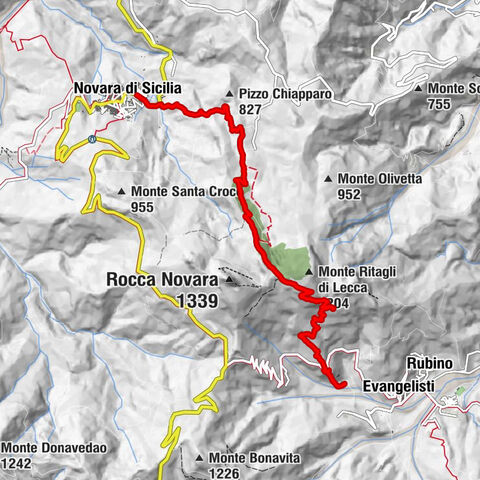 Fondachelli-Fantina - Rocca di Dante - Sant'Antonio - Novara di Sicilia