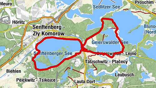 Großkoschen - Kóšyna - Senftenberg - Zły Komorow - il Massimo - Evangelische Kirche Großkoschen