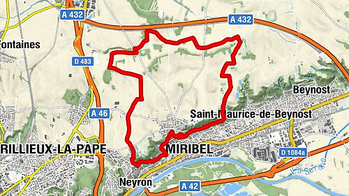 Miribel - Église Saint-Didier de Neyron - L'auberge de Saint-Didier - La madone