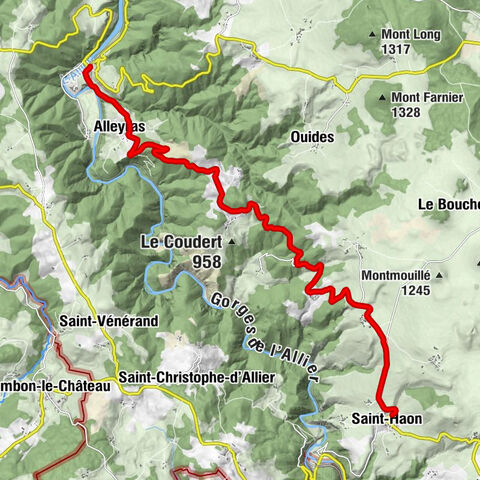 Le Pont d'Alleyras - Alleyras - Le Cros - Saint-Haon