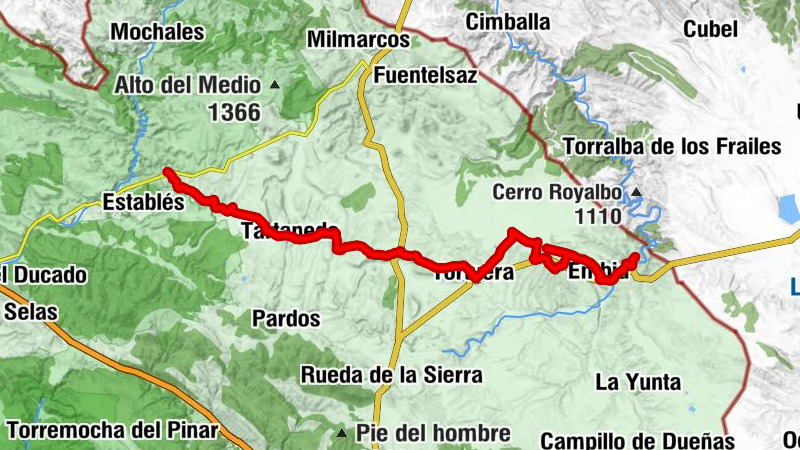 Anchuela del Campo - Iglesia de San Bartolomé - Cuesta Roya - Embid