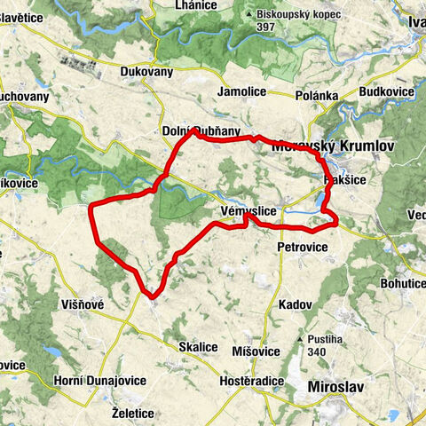 Moravský Krumlov - Dobřínsko - Dolní Dubňany - Narození Panny Marie