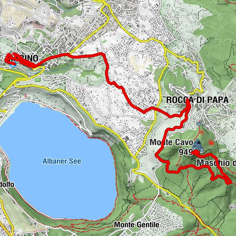 Panorama dei 2 laghi - Rocca di Papa - Chiesa della Santissima Trinità - Marino Laziale