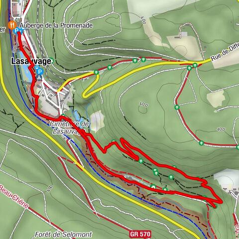 Lasauvage - La Table du Curé - Ancienne mine - Differdange