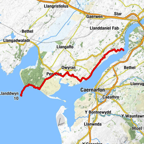 Moel-y-don - The Marram Grass - St Dwynwen's Church (ruined) - Ynys Llanddwyn