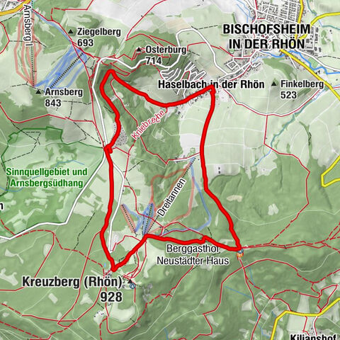Gasthof Lindenbrunnen - Bischofsheim in der Rhön - Haselbach in der Rhön - St. Wendelinus-Kapelle