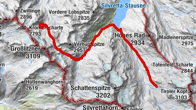 Wiesbadener Hütte - Marienkapelle - Saarbrücker Hütte