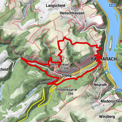 Bacharach - Nauheim - Steeg - Alter Schieferstollen