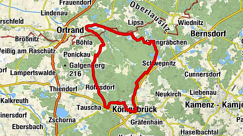 Königsbrück - Röhrsdorf - Lüttichau-Anbau - Dorfkirche Kroppen