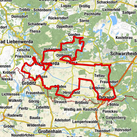 Elsterwerda - Heideberg/Heidehöhe - Kirche Hirschfeld - St.-Georgs-Kirche