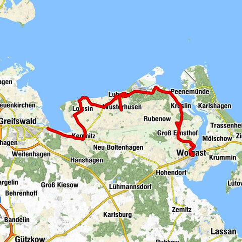 Greifswald - Heilig-Kreuz-Kirche - Katharinenberg - Wolgast