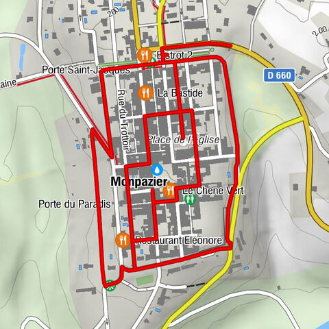 Monpazier - Virage - Église Saint-Dominique