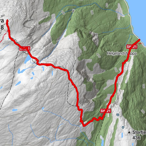 Vefsn - Stortuva - Mosjøen - Mussere