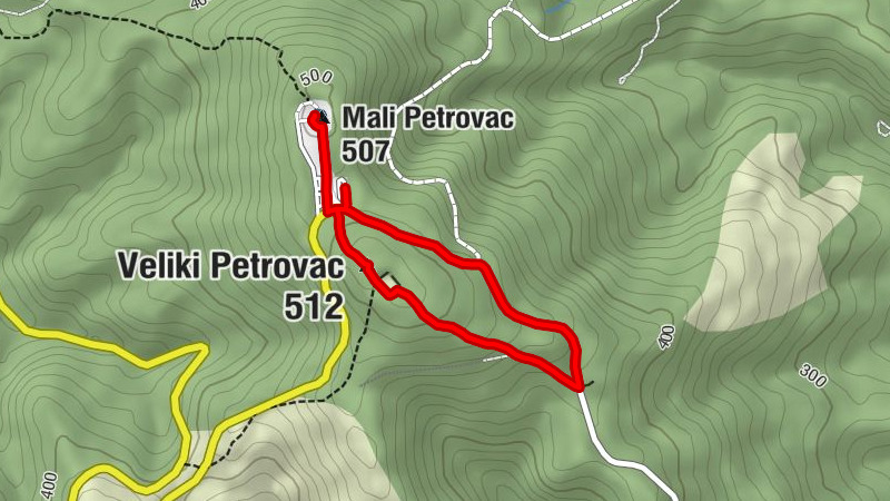 Crevarska Strana - Mali Petrovac - Veliki Petrovac - Malička