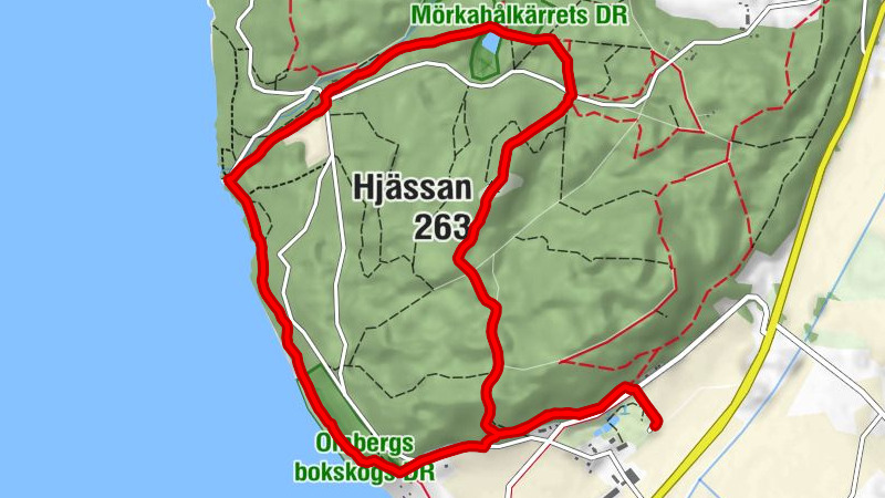 Västra Tollstad - Hjässan - Stocklycke hamn