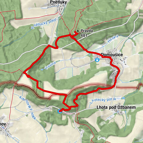 Mutějovice - Pravda - Domoušice - Svatý Martin