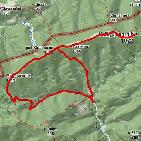 Podjavorník - pod Stratencom - Stratenec - Veľký Javorník