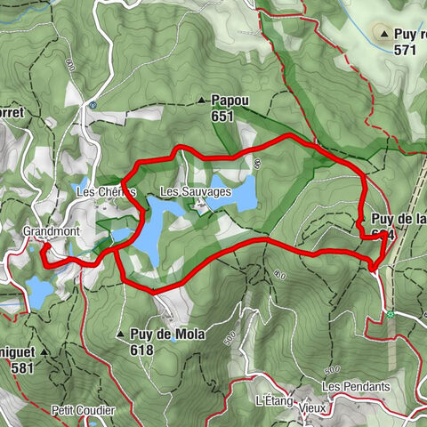 Grandmont - Les Chênes - Puy de la Garde