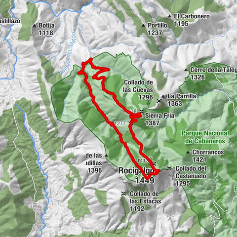 Los Navalucillos - Collado del Chorro - Rocigalgo - Sierra Fría