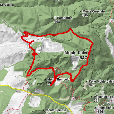 San Carlo - Monte Calvi - Buca del rosso - Valle Lanzi