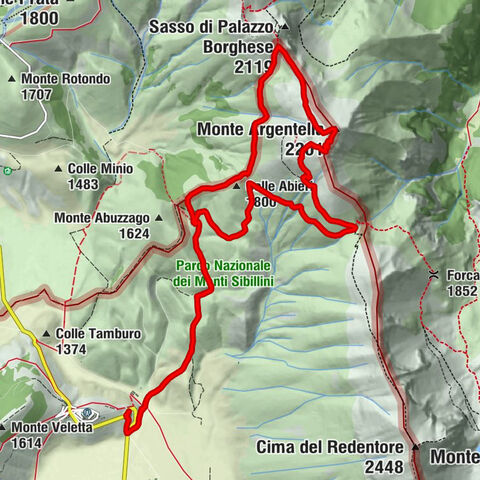 Norcia - Passo di Sasso Borghese - Monte Argentella - Fonte delle Fate
