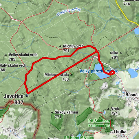 Mrákotín u Telče - Ve šráfu - Javořice - Studánka Páně