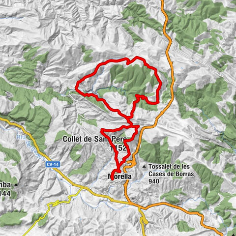 Morella - Collet de Sant Pere - San Miguel - Roquetes del Puig del Rei