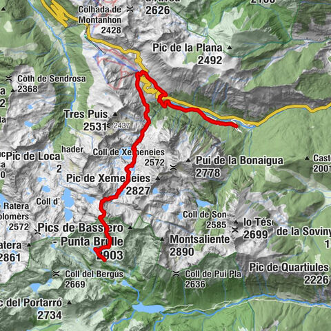 Refugi del Gerdar - Refugi Gerber Mataró - Tuqueta de Saboredo - Refugi d'Amitges