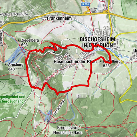 BISCHOFSHEIM IN DER RHÖN | Weg zur Burgruine Osterburg