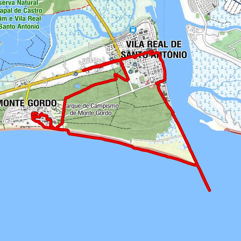 Vila Real de Santo António Wandern