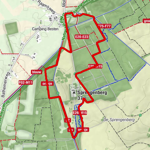 Oranje route Sprengenberg