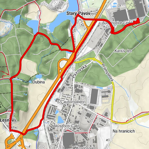 Pávov - Starý Pávov - Jihlava