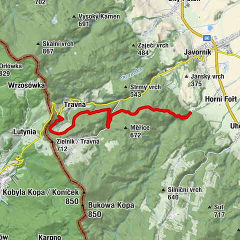 Čertovy kazatelny - Travná