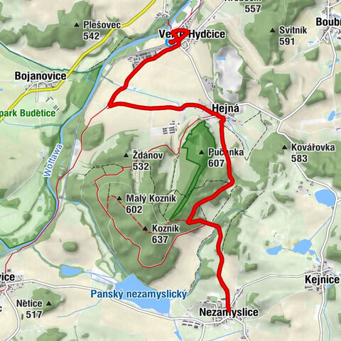 Velké Hydčice - Hejná - Kostel sv. Jakuba a Filipa