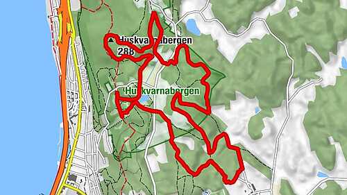Strutsabacken - Huskvarna - Huskvarnabergen - Jönköpings kommun