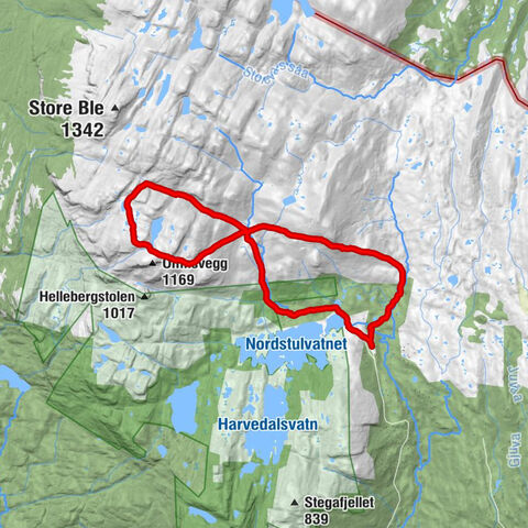 Skåråfoss - Sudstul - Sigridsbu - Notodden