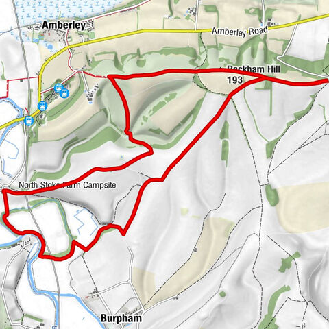 Parham - Rackham Hill - North Stoke - South Stoke