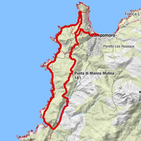Campomoro - Portu d'Aucia - Punta di Manna Mulina