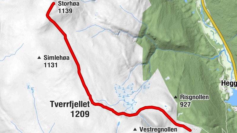 Trysil - Tverrfjellet - Storhøa