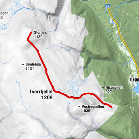 Trysil - Tverrfjellet - Storhøa