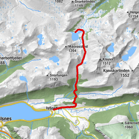 Hen kirke - Isfjorden - Hatlen - Måsvassbu