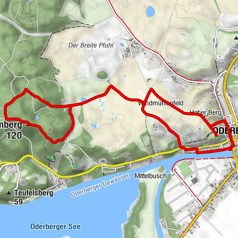 Malerwinkel - Oderberg - Albrechtsberg - Pimpinellenberg